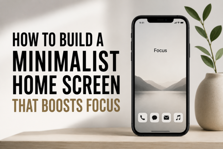 Designing a Smartphone Home Screen That Reduces Distractions