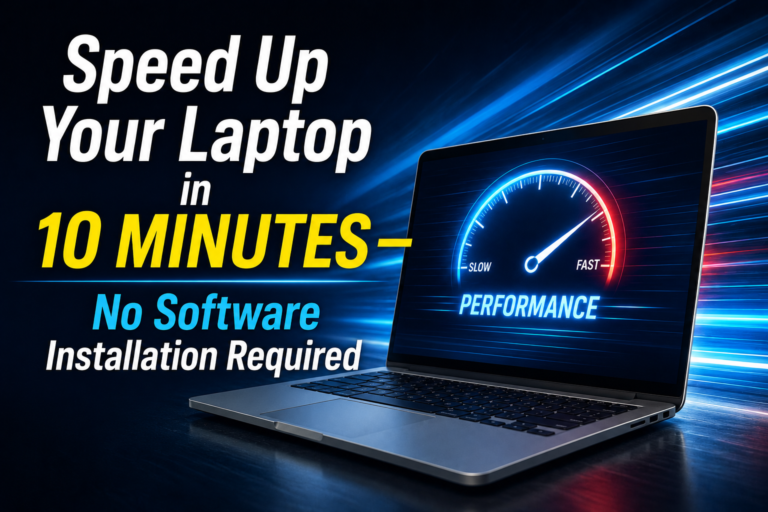 Speed Up Your Laptop in 10 Minutes—No Software Installation Required